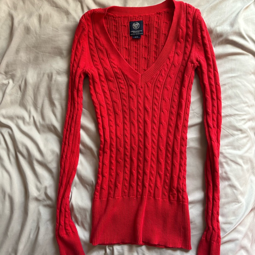 Vintage American Eagle cable knit sweater!